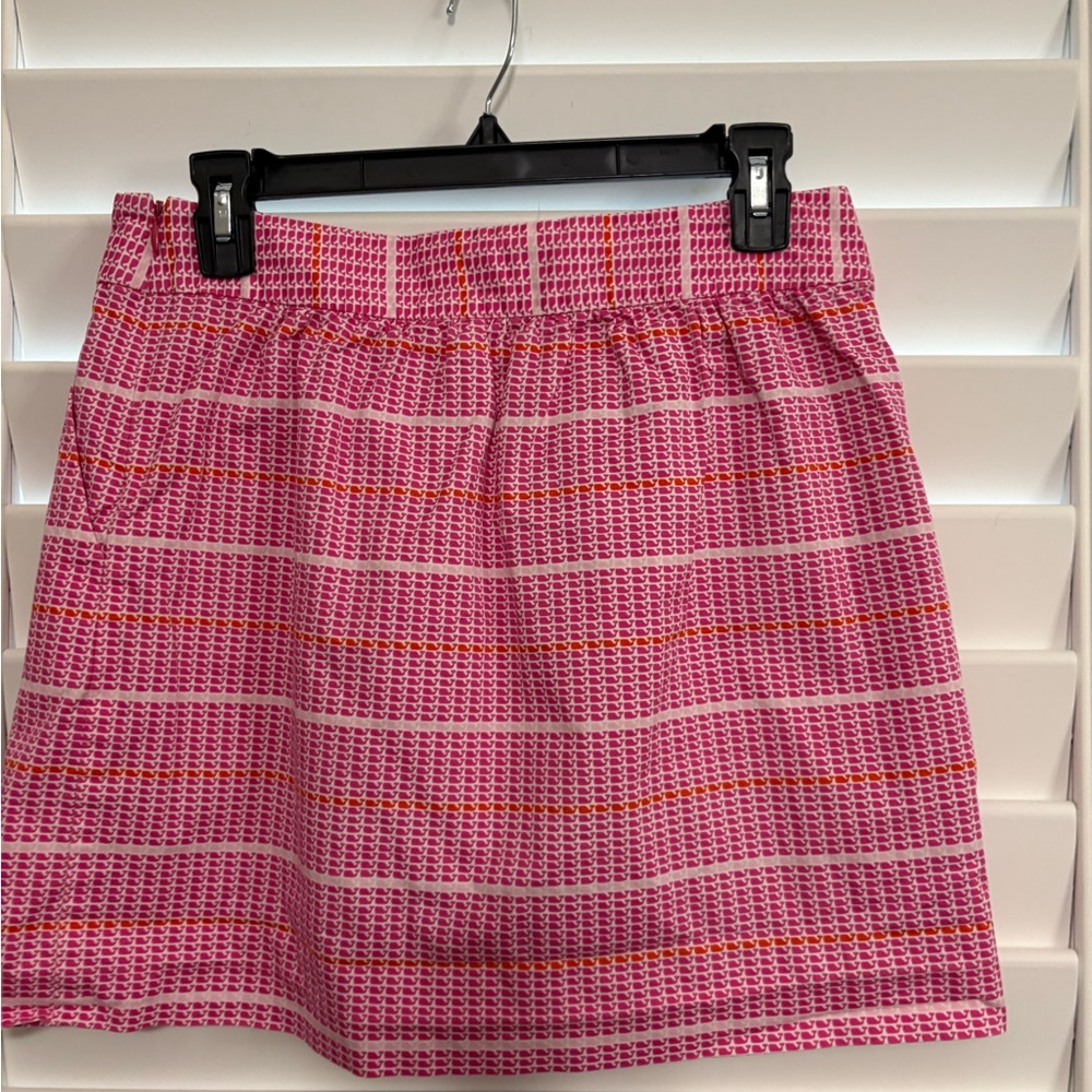 Vineyard Vines Pink Smocked Mini Skirt Resort